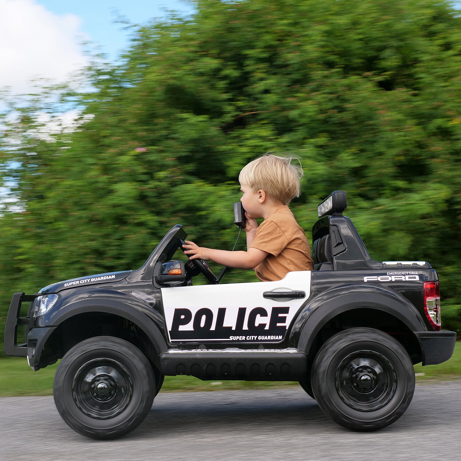 Sähköauto Poliisiauto Ford Ranger Raptor 12V