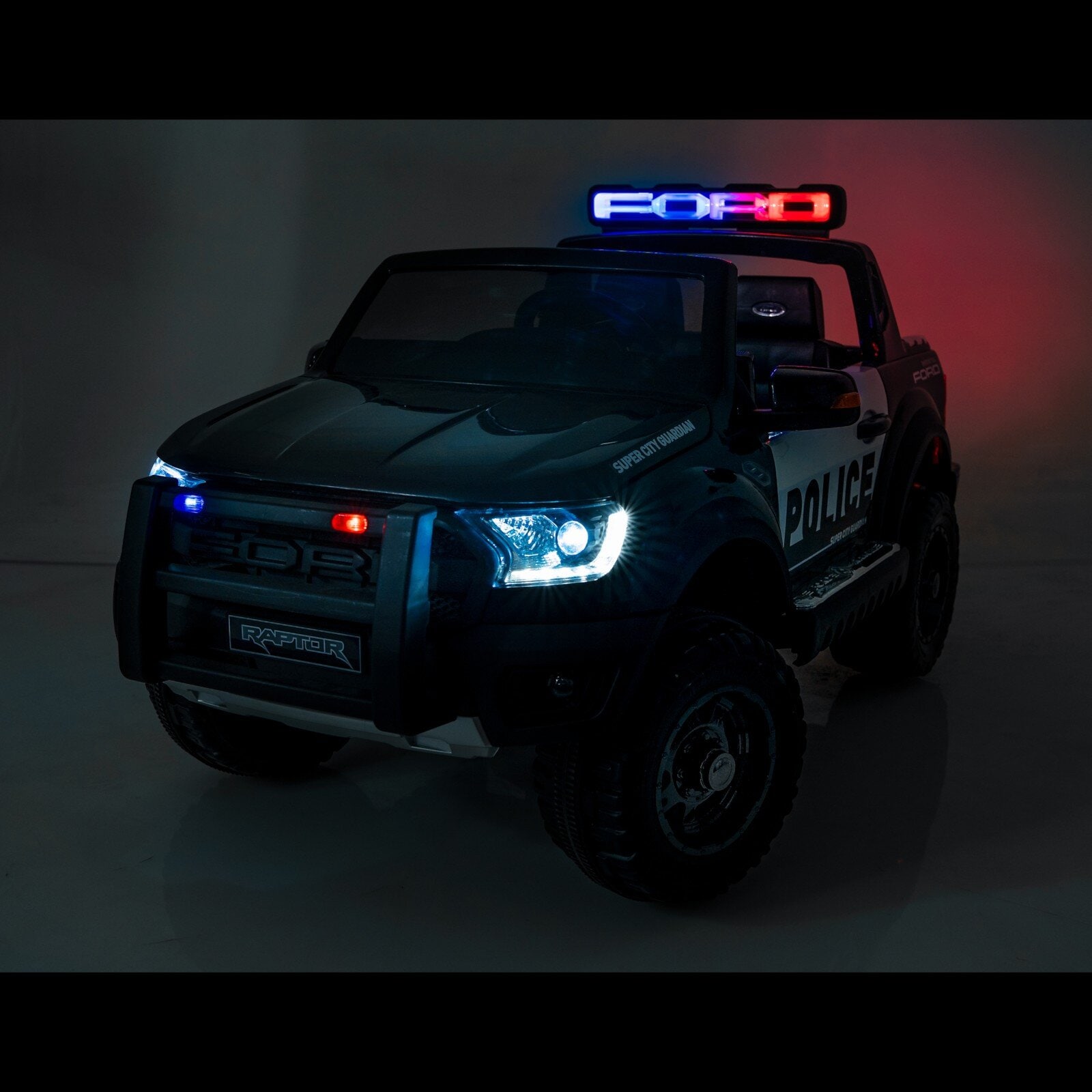 Sähköauto Poliisiauto Ford Ranger Raptor 12V