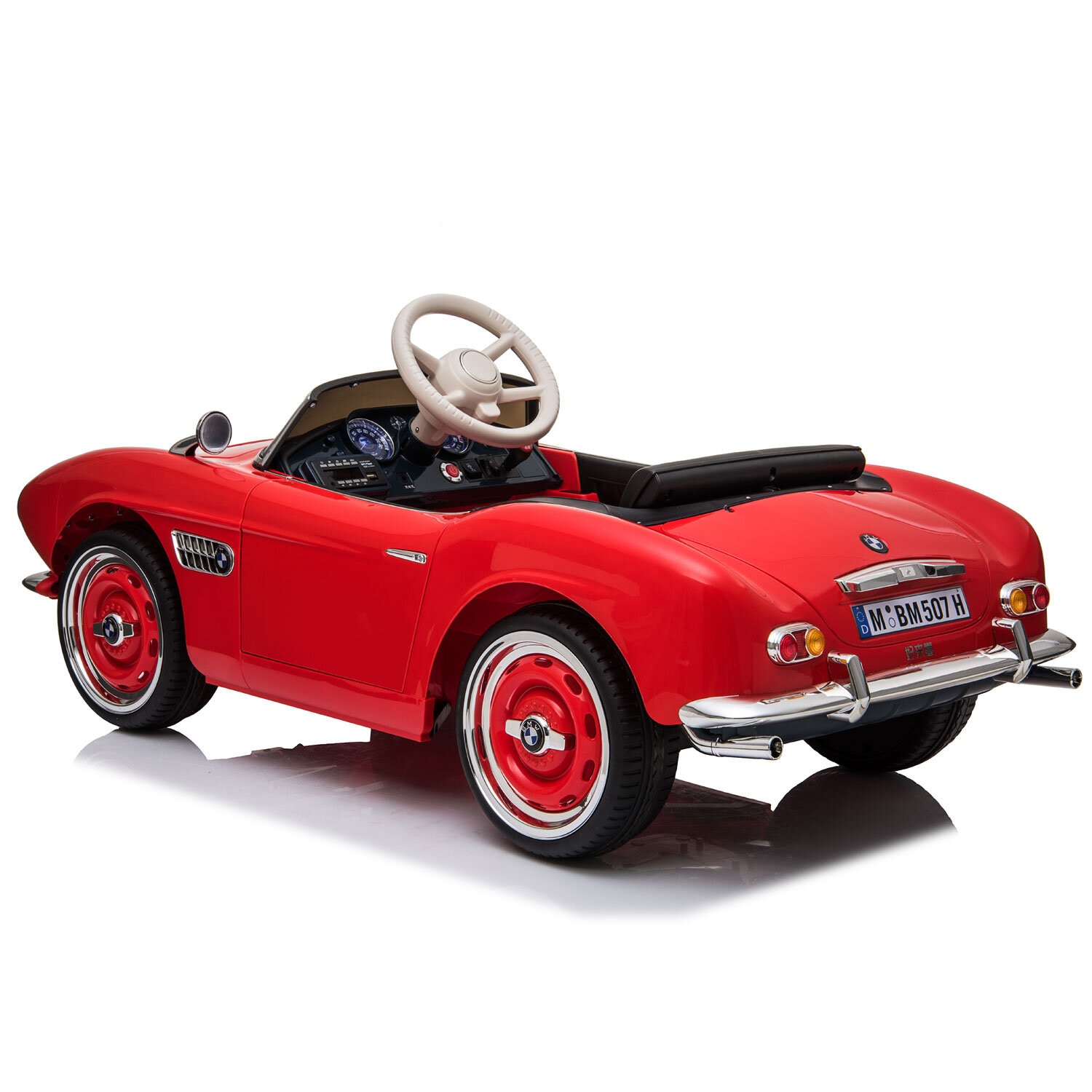 Sähköauto BMW 507 retro 12V - Punainen