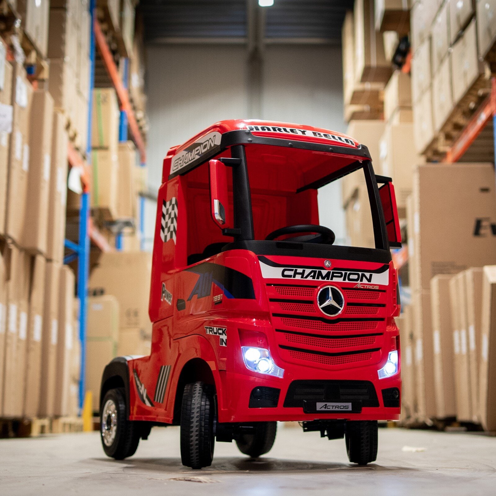 Mercedes Actros Kuorma-auto 4WD - Punainen