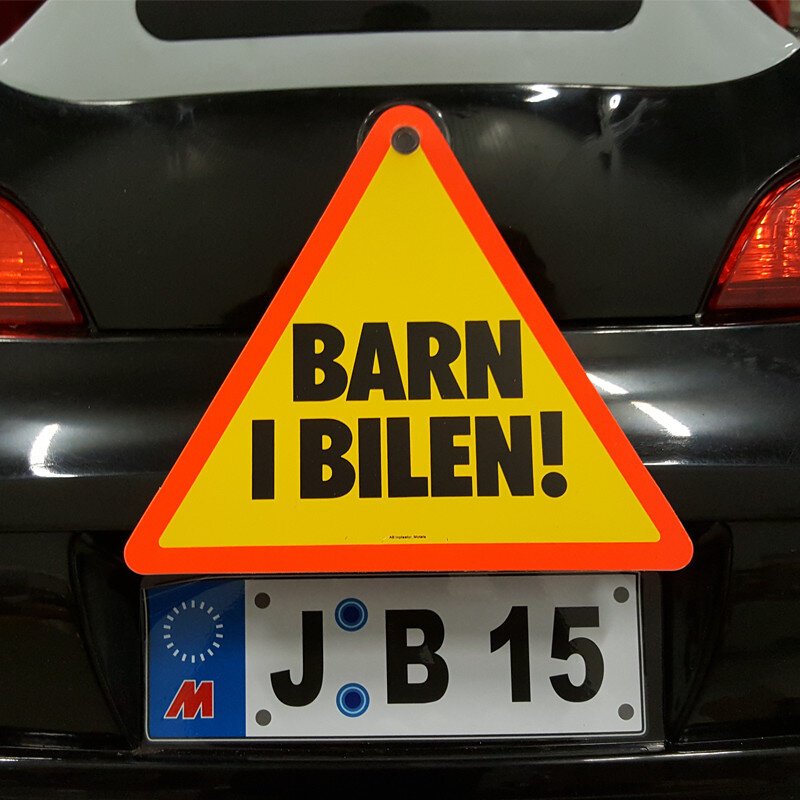 Barn i bilen -kyltti